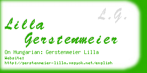 lilla gerstenmeier business card